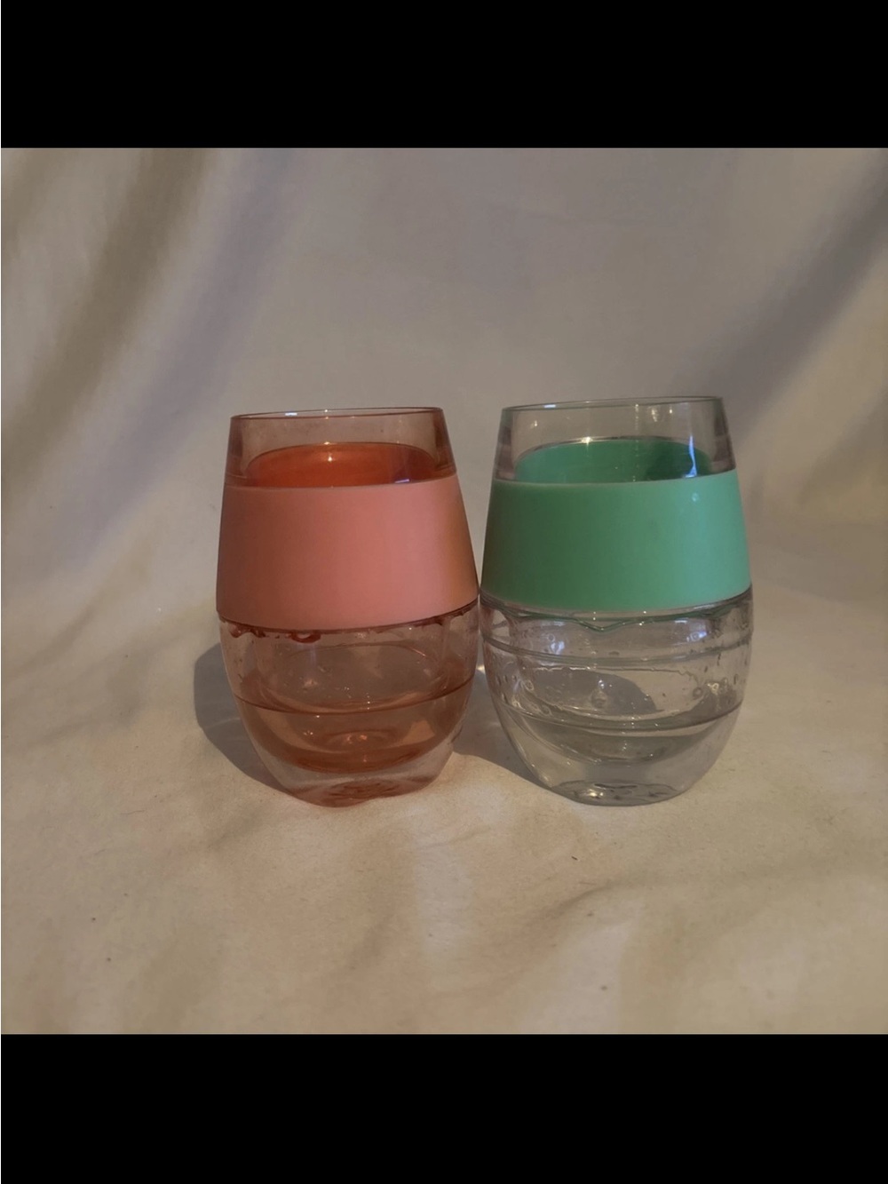 Host Wine Freeze Cup set of 2 plastic double insulated wine cooling cups